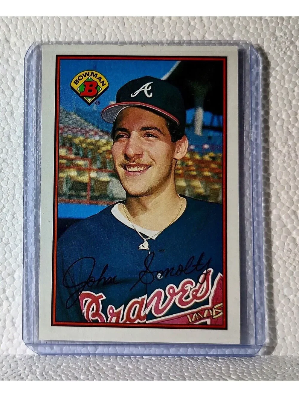 John Smoltz 1989 Bowman MLB #266 Baseball Card Atlanta Braves